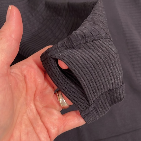 Athleta turtleneck, long sleeve, ribbed shirt with thumb holes - Picture 3 of 8